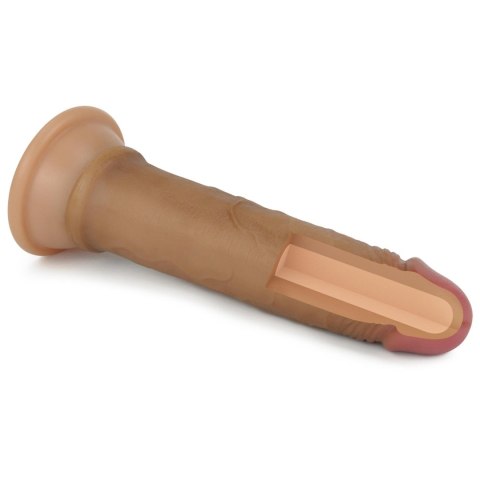 Dildo dwuwarstwowe Lovetoy platynowy silikon 18 cm