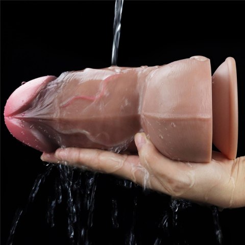 Dildo dwuwarstwowe Lovetoy silikonowe 18 cm