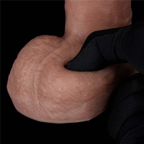 Dildo dwuwarstwowe Lovetoy silikonowe wibrujące 20 cm