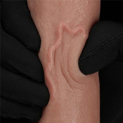 Dildo dwuwarstwowe Lovetoy silikonowe wibrujące 20 cm