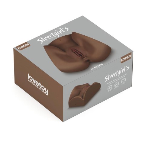 Masturbator TPE Lovetoy Streetgirl's #2 czarny 21 cm