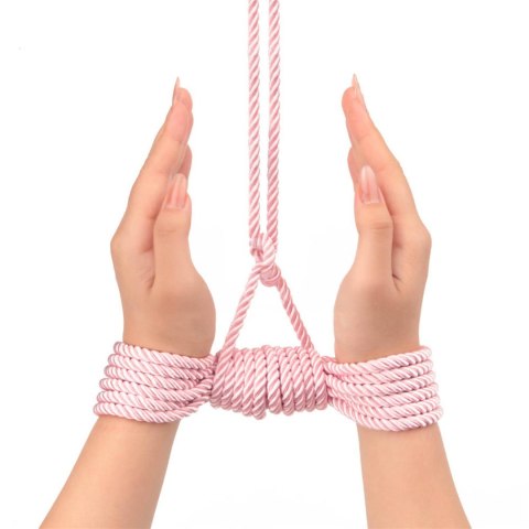Lina bondage Lovetoy Rebellion Reign Rose jedwabista 10 m różowa