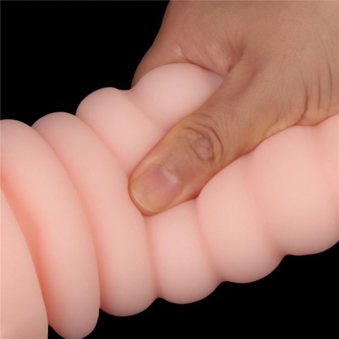 Masturbator dwustronny Lovetoy wibrujący TPE 22 cm