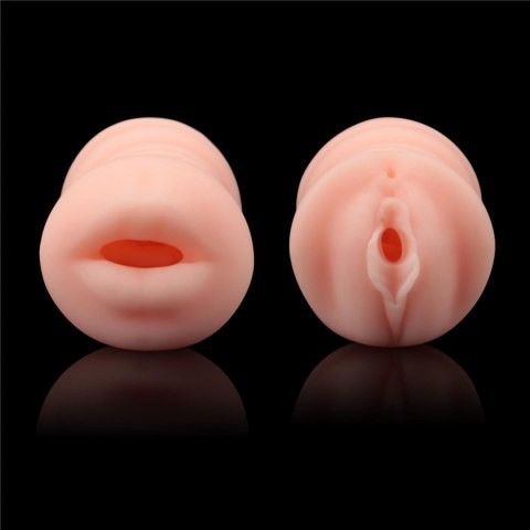 Masturbator dwustronny Lovetoy wibrujący TPE 22 cm