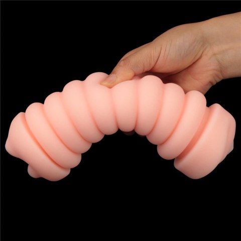 Masturbator dwustronny Lovetoy wibrujący TPE 22 cm