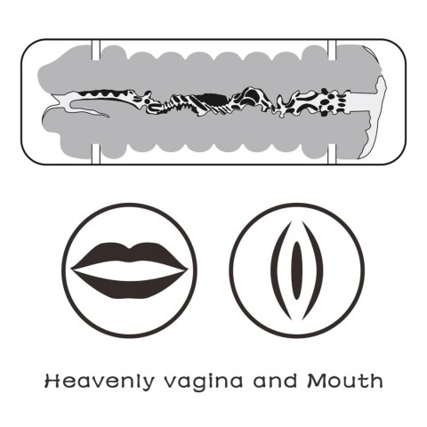 Masturbator dwustronny Lovetoy wibrujący TPE 22 cm