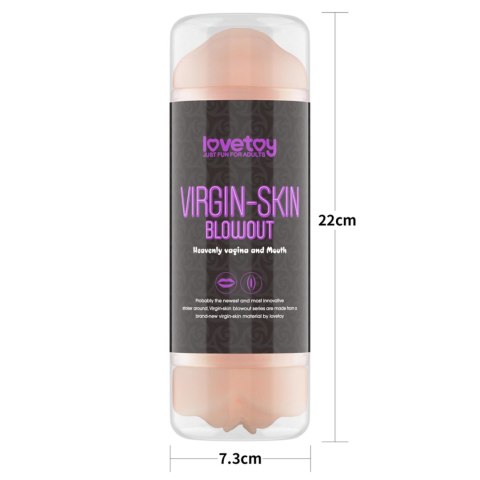 Masturbator dwustronny Lovetoy wibrujący TPE 22 cm