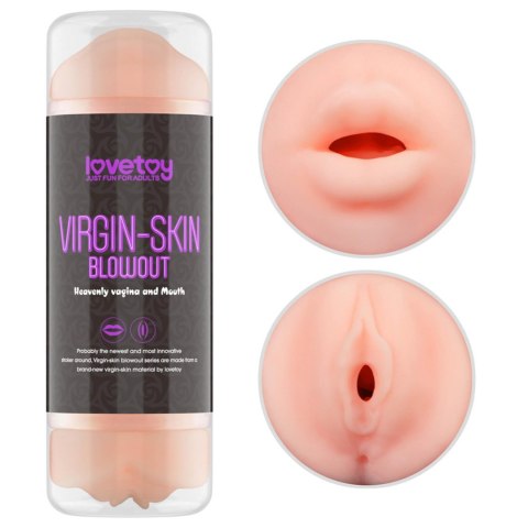 Masturbator dwustronny Lovetoy wibrujący TPE 22 cm