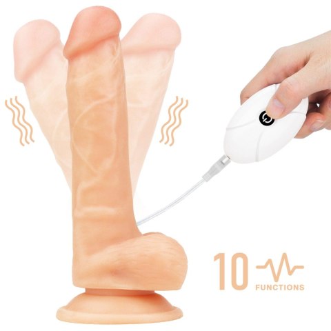 Strap on wibrujący Lovetoy TPE 7,5 cala