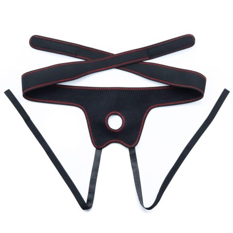 Strap on z dildo Lovetoy czarny 18 cm