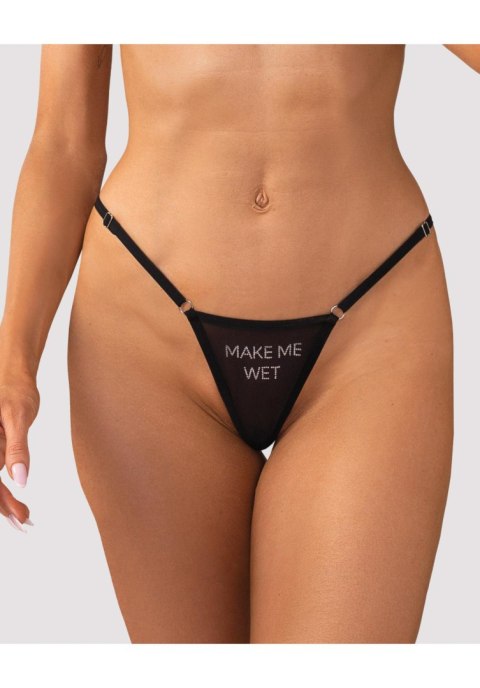 Stringi Obsessive Violami Wet transparentne z cyrkoniami S/M