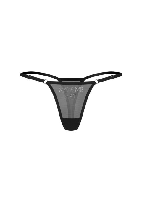 Stringi Obsessive Violami Wet transparentne z cyrkoniami S/M