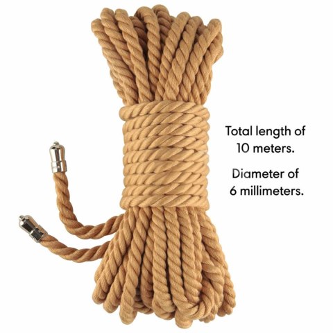 Sznur bondage Lovetoy Natural Knot konopny 10 m