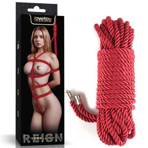Sznur bondage Lovetoy Rebellion Reign czerwony 10 m