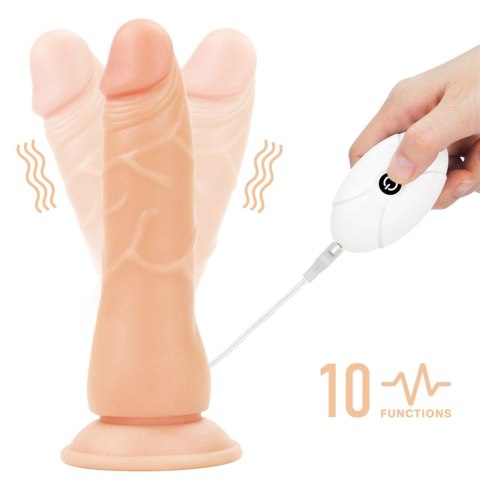 Zestaw strap on wibrujący Lovetoy 7.5 cala