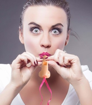 Gwizdki imprezowe w kształcie penisa Super Fun Penis 6 szt różowe