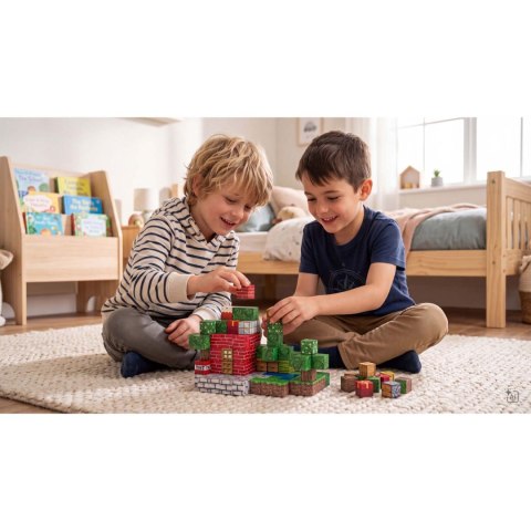 Klocki magnetyczne 108 szt kostki 2x2 cm klocki konstrukcyjne Ricokids RK-785