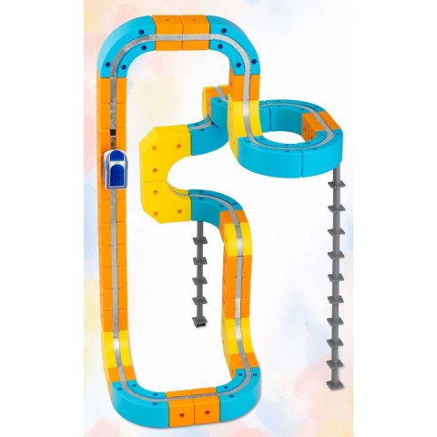 Kolejka magnetyczna tor elektryczny klocki konstrukcyjne 157 szt Ricokids RK-784