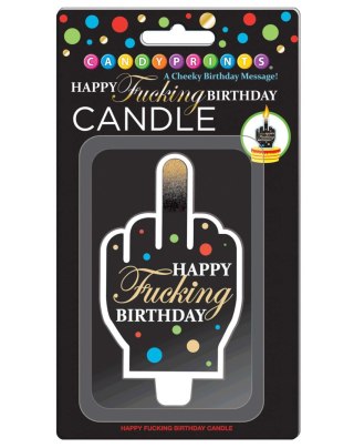 Świeczka urodzinowa Happy Fucking Birthday 10 cm