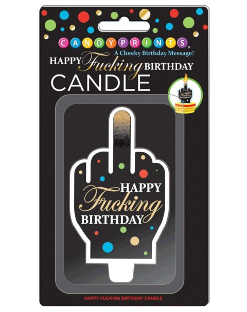 Świeczka urodzinowa Happy Fucking Birthday 10 cm
