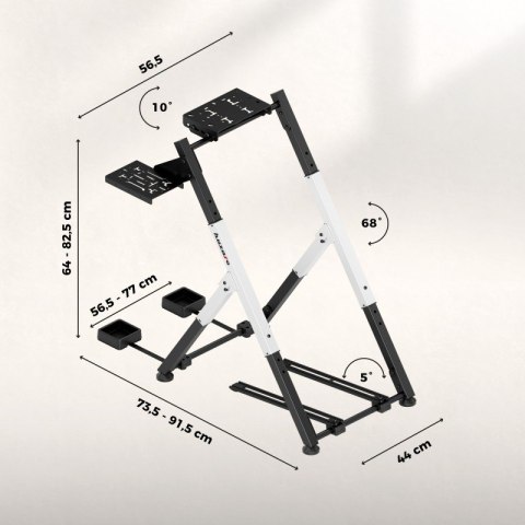 Stelaż do simracingu składany Speed 2.5 White