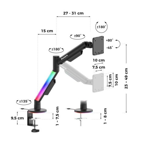 Uchwyt na monitor Motion 1.6