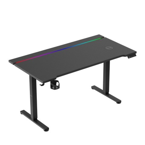 Biurko gamingowe elektryczne Hero 8.7 RGB Black 140 cm OUTLET