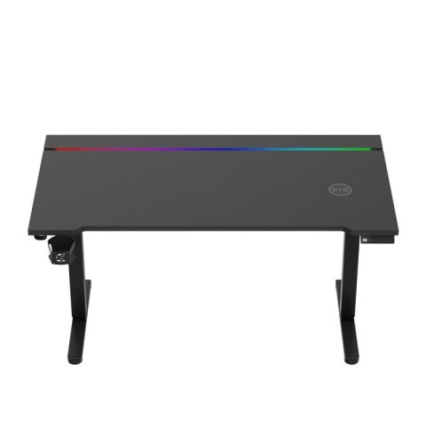 Biurko gamingowe elektryczne Hero 8.7 RGB Black 140 cm OUTLET