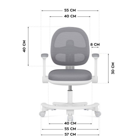 Fotel dziecięcy Junior 3.6 Grey