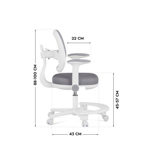 Fotel dziecięcy Junior 3.6 Grey
