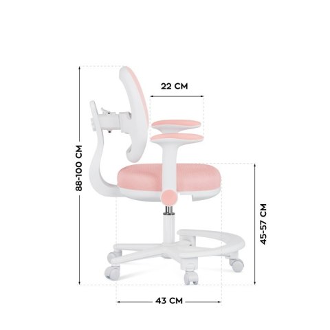 Fotel dziecięcy Junior 3.6 Pink