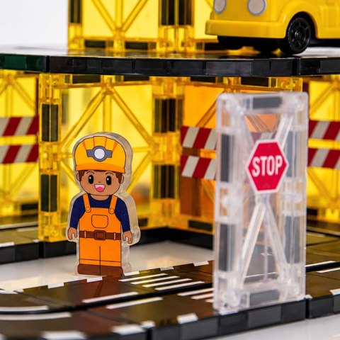 Klocki magnetyczne konstrukcyjne samojezdna koparka dźwig plac budowy Ricokids RK-783