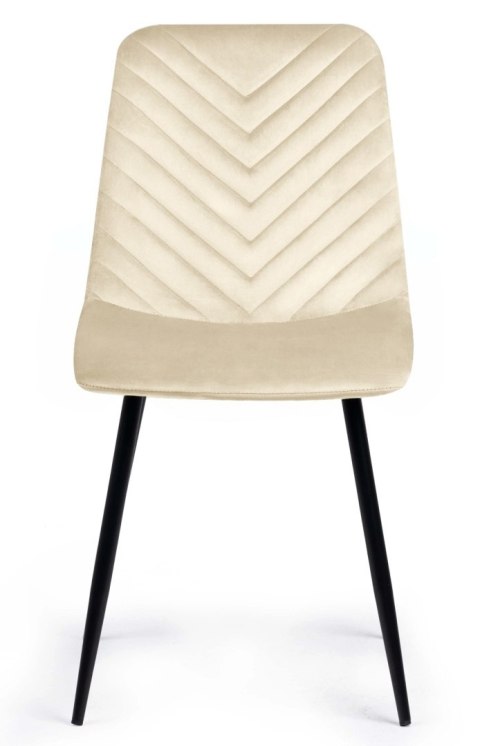 Krzesło tapicerowane TRIO VELVET BEIGE