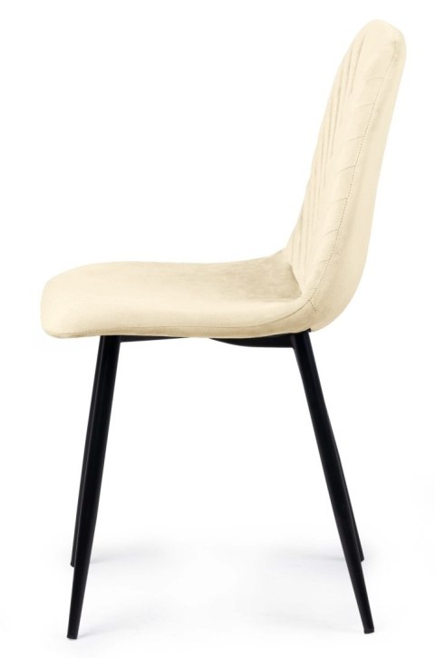 Krzesło tapicerowane TRIO VELVET BEIGE