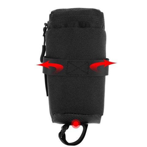 Mała torba rowerowa pod siodełko 0.6 l czarny