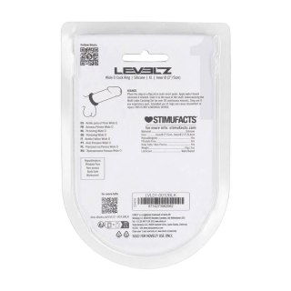 Pierścień erekcyjny silikonowy Levelz XL czarny 50 mm