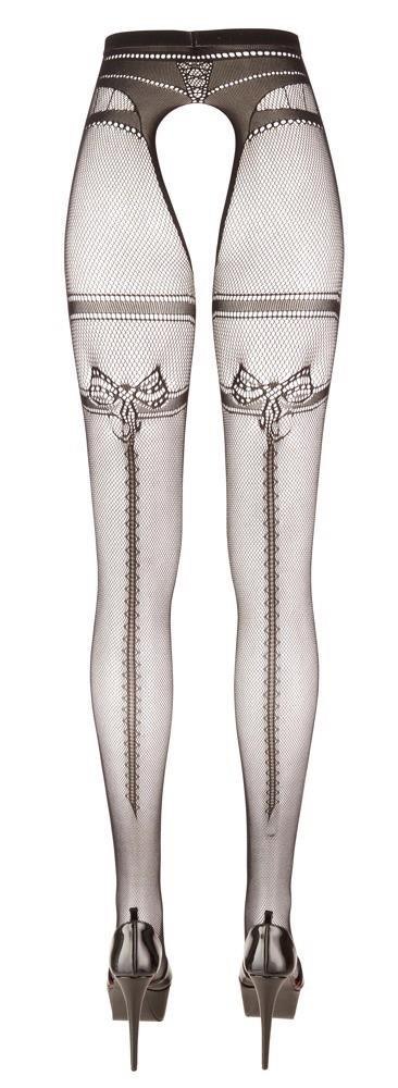 Rajstopy bezmajtkowe Cottelli LEGWEAR z podwiązką L/XL