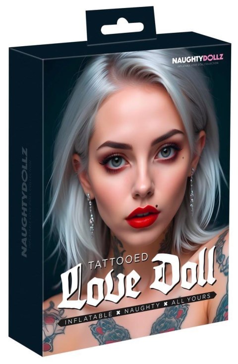 Dmuchana lalka miłosna NaughtyDollz z tatuażami 152 cm
