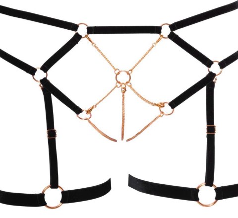 Komplet bielizny bondage Cottelli LINGERIE różowe złoto