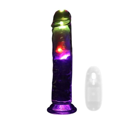 Wibrator realistyczny RealRock przezroczysty 22 cm