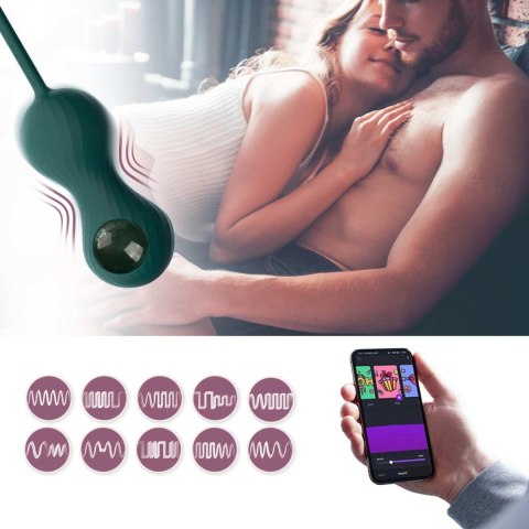 Kulki Kegla Magic Motion Crystal Duo z aplikacją i ciężarkami