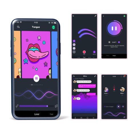 Kulki Kegla Magic Motion Crystal Duo z aplikacją i ciężarkami