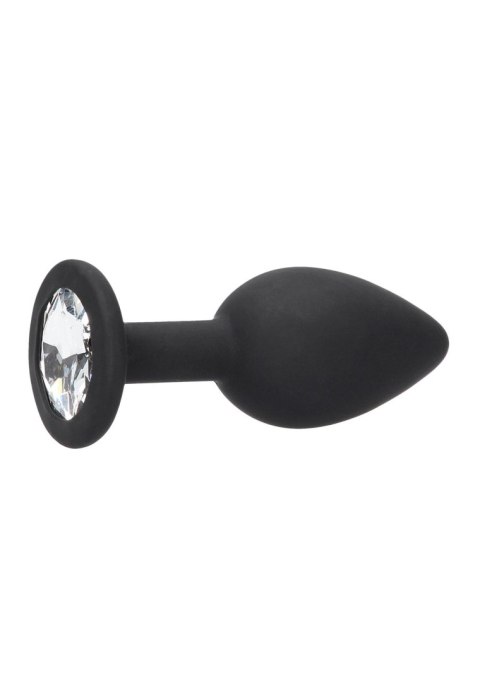 Korek analny silikonowy z odpinanym diamentem Ouch!