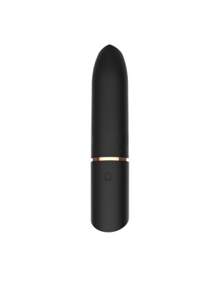 Mini wibrator Adrien Lastic Rocket czarny silikonowy USB 9 cm