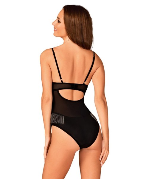 Body Milladis Obsessive czarne z koralikami XS/S