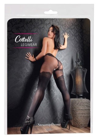 Rajstopy z otwartym kroczem Cottelli LEGWEAR czarne