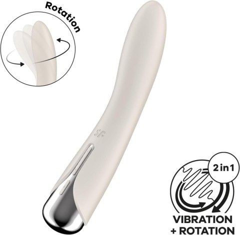 Wibrator obrotowy Satisfyer Spinning Vibe 1 beżowy USB