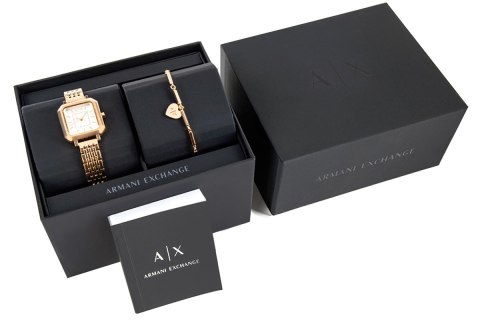 Armani Exchange Zegarek Damski + Bransoletka ARMANI EXCHANGE AX7164SET + BOX