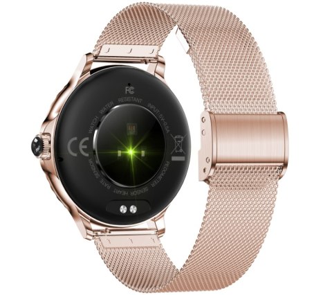 RUBICON Smartwatch Damski Rubicon RNCF19-1 Różowe Złoto  Bransoleta + Pasek