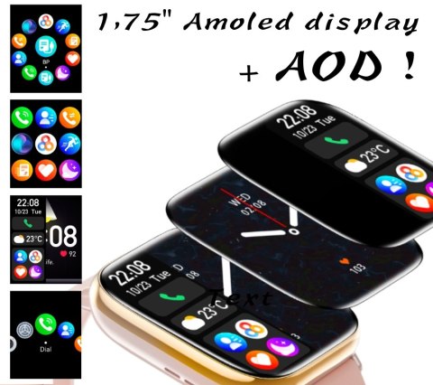 RUBICON Smartwatch Damski Rubicon RNCF31 BLACK